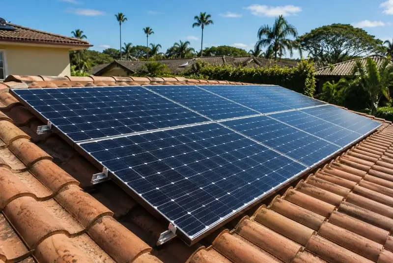 Installation de panneaux solaires à Huos